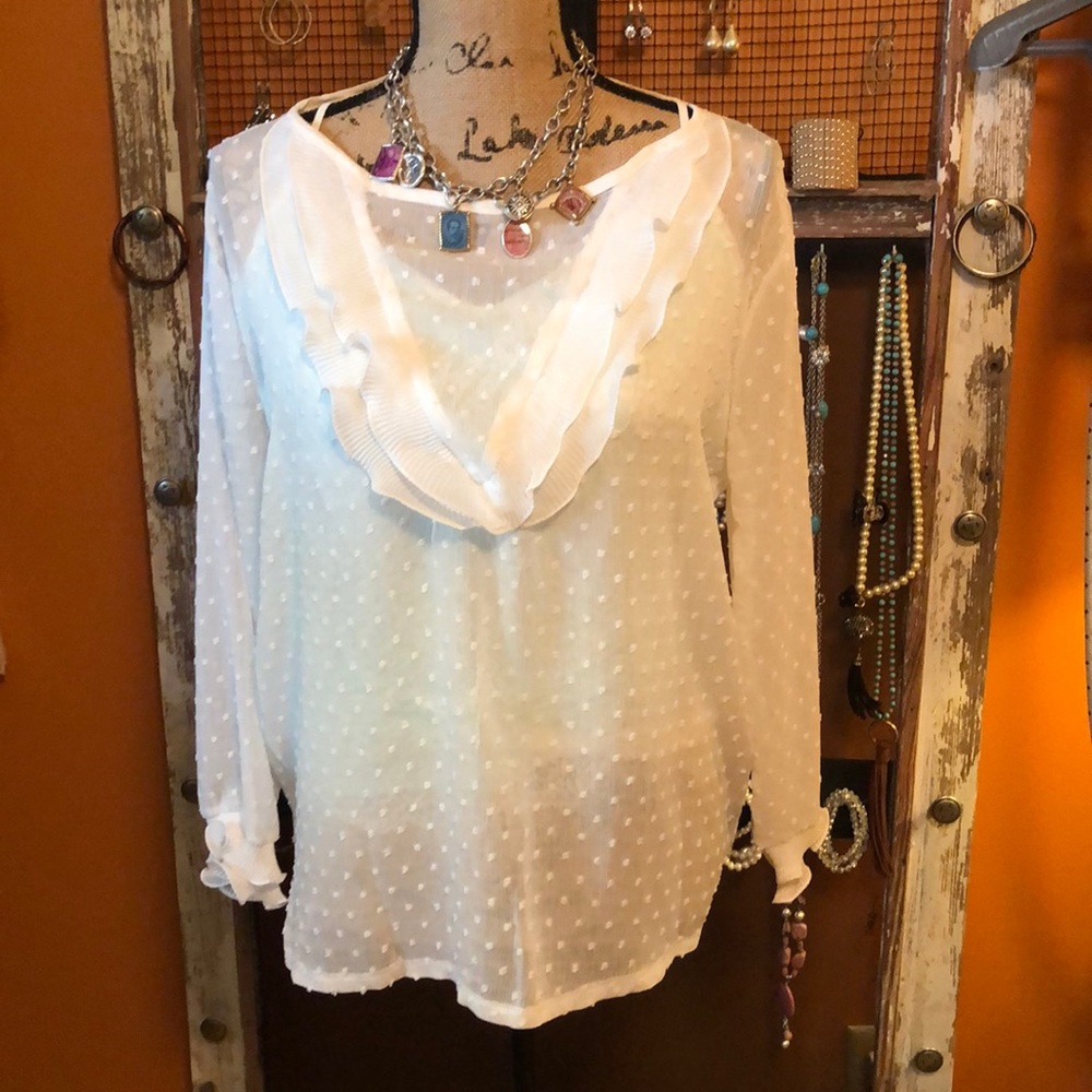 Cream blouse